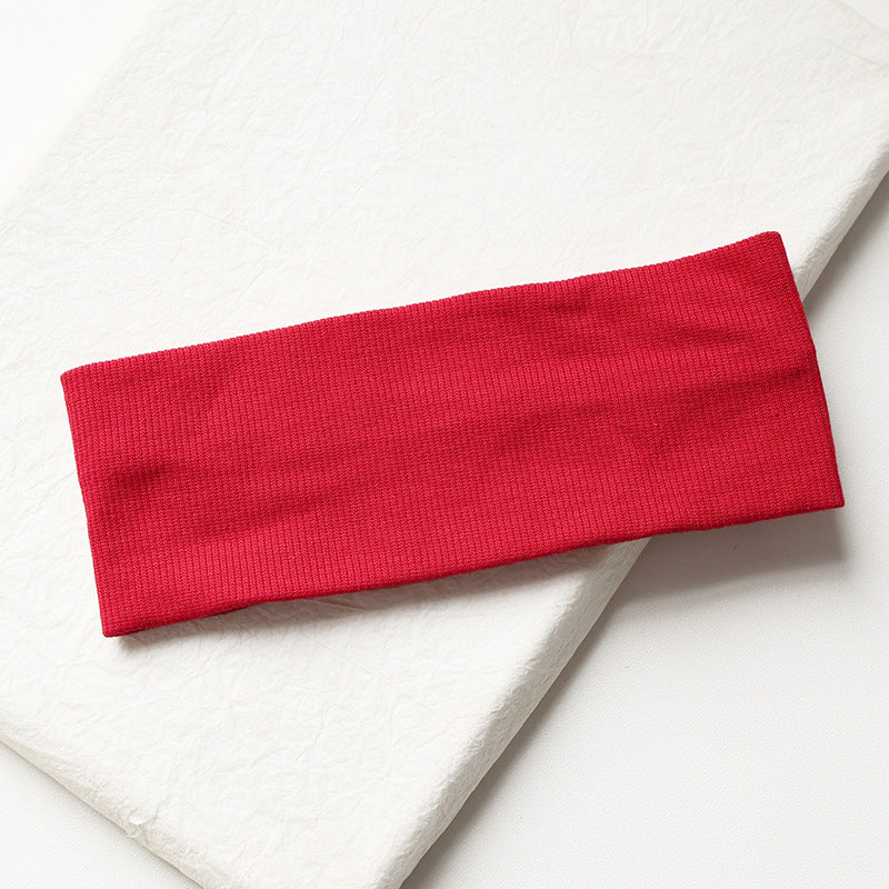 Wide-brimmed elastic hair band