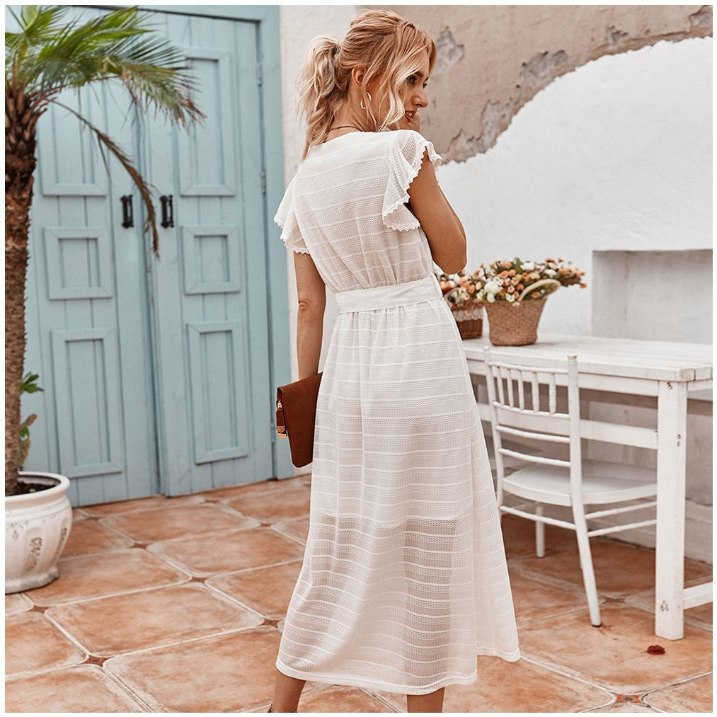 French retro dress summer