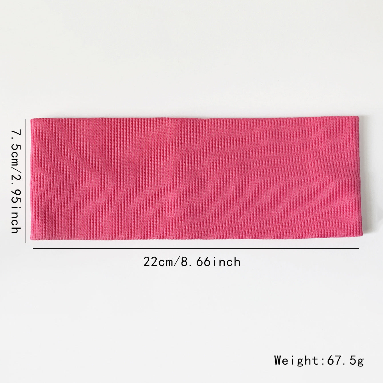 Wide-brimmed elastic hair band