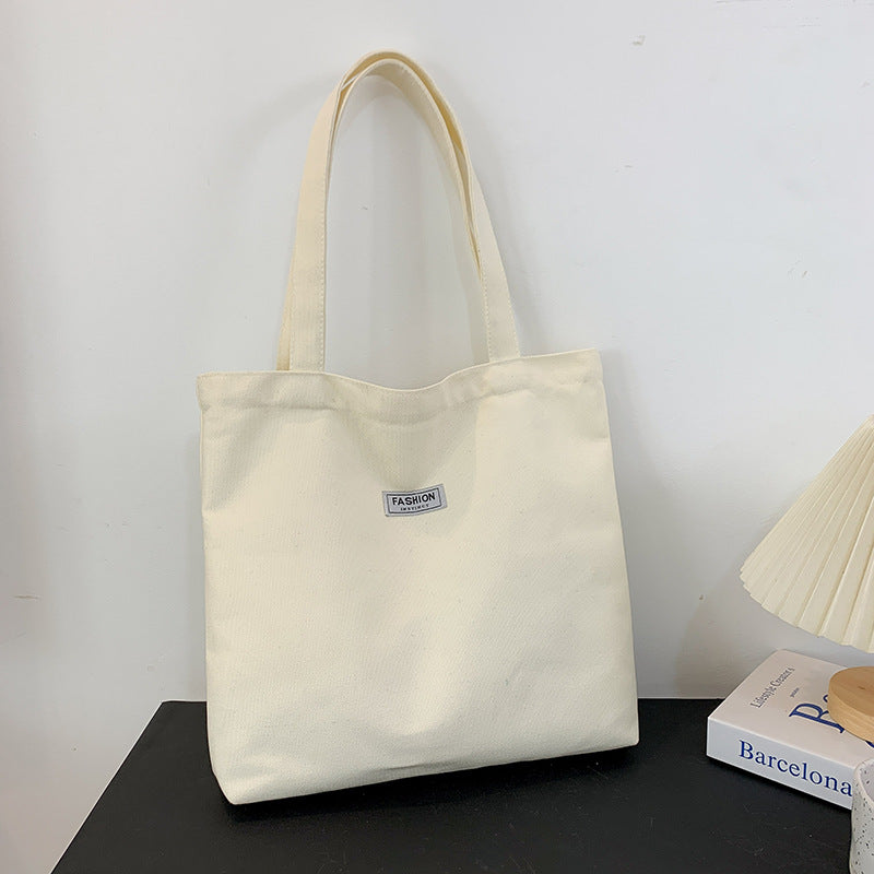 Thickened Washed Canvas Bag Women's Large Capacity Tote Bag Simple Commuter Portable Oxford Cloth Big Bag Shoulder Bag