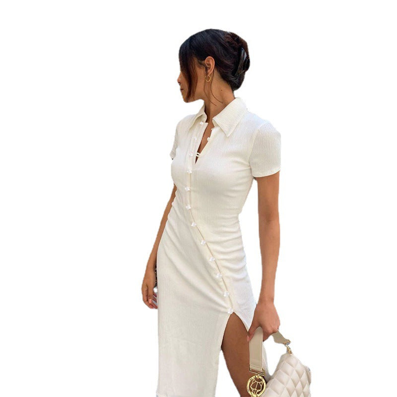 Mid-length dress shirt collar