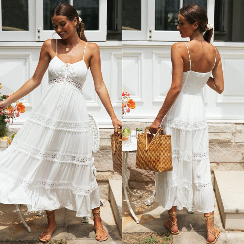 Braided lace dress