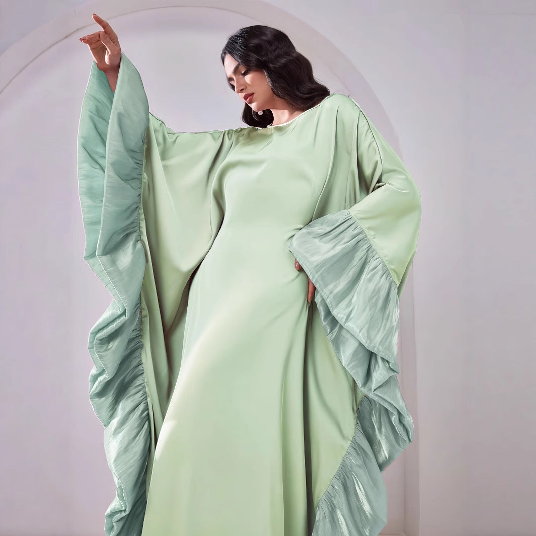 Long robe batwing sleeve blouse
