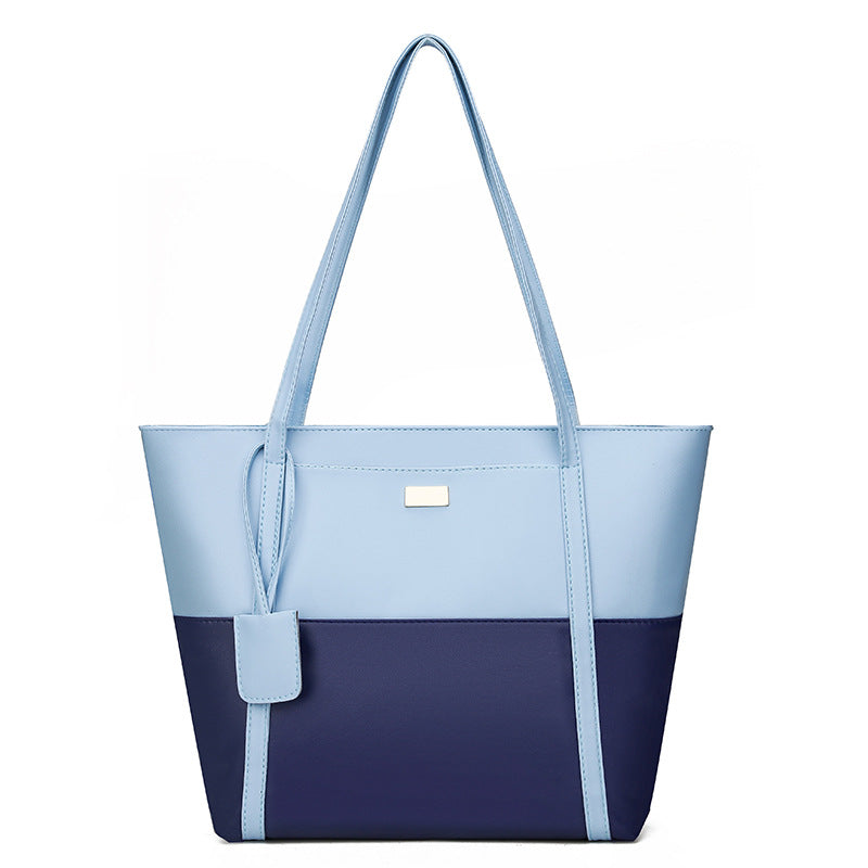 Soft leather tote bag