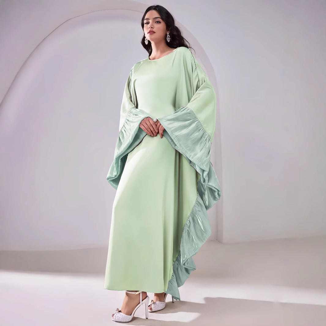 Long robe batwing sleeve blouse