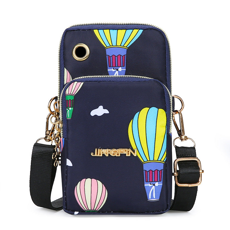Three-Layer Mobile Phone Cross-Body Bag