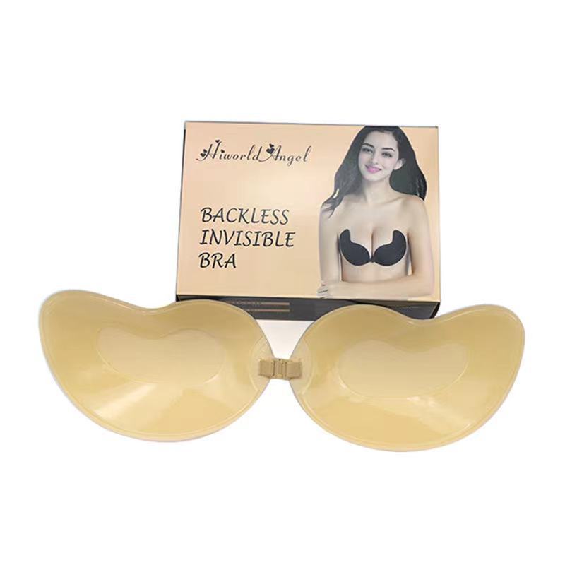 Bio-Glue Mango Silicone Bra Wedding Dress Push-Up Invisible Chest Sticker Non-Slip Strapless Underwear Invisible Breast Sticker for Women