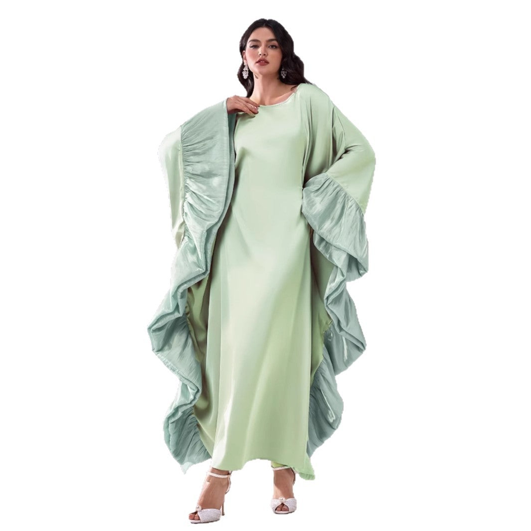 Long robe batwing sleeve blouse