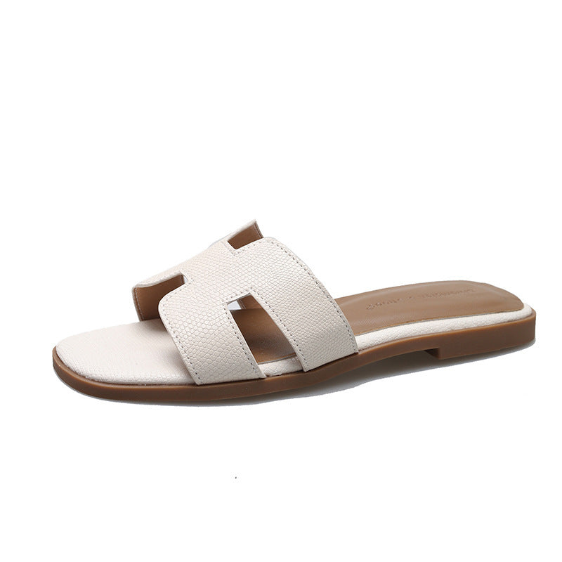 Beach H-shaped flat sandals