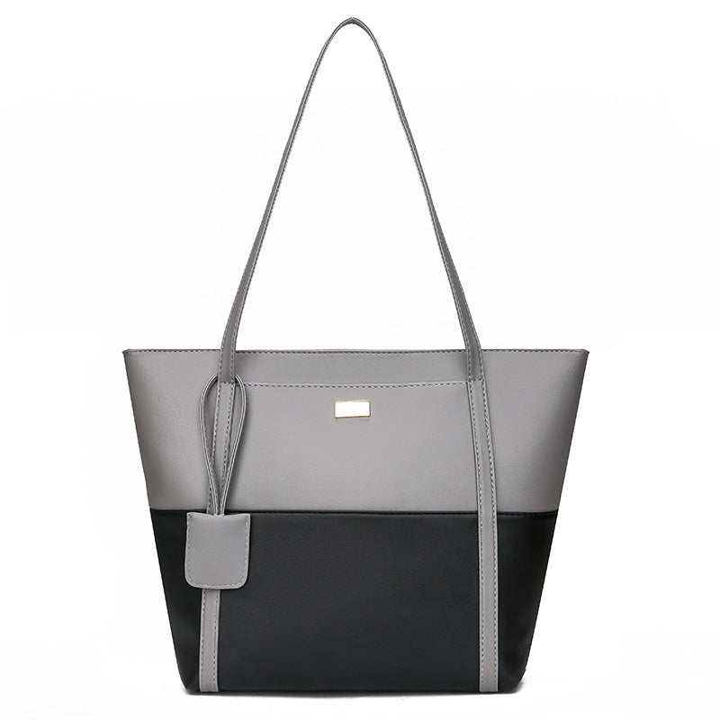Soft leather tote bag