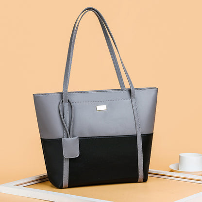 Soft leather tote bag