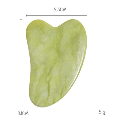 Green Phoenix Jade Gua Sha Massage Board Face Care by Glamytek