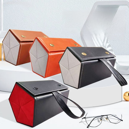Glasses storage box with multiple compartments