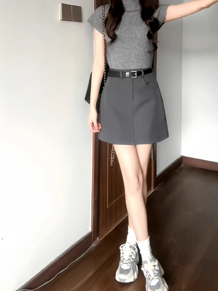Grey Skirt by Glamytek
