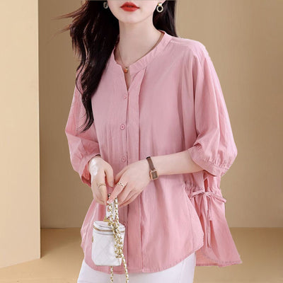 Women's Cotton Shirt Spring And Autumn by Glamytek
