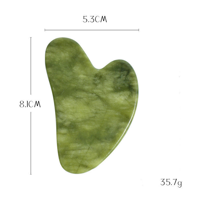 Green Phoenix Jade Gua Sha Massage Board Face Care by Glamytek