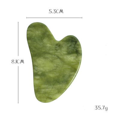 Green Phoenix Jade Gua Sha Massage Board Face Care by Glamytek