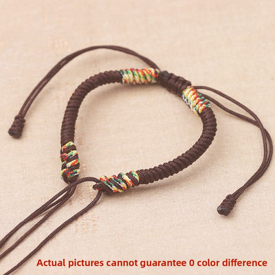Gold wire diamond knot bracelet