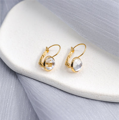 Jewelry Austrian Glass Crystal Earrings Women Ear Hook by Glamytek