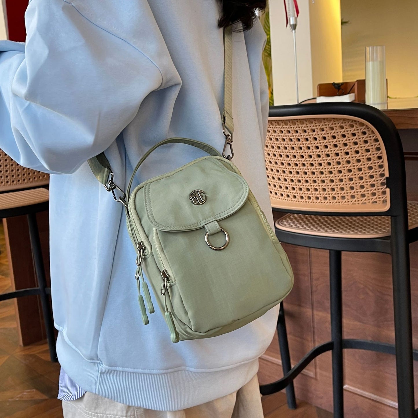 Nylon Square Bag