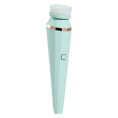 4 In 1 USB Rechargeable Electric Facial Cleansing Brush Soft Skin Care Portable Massager Face Brush Deep Cleaning Device by Glamytek