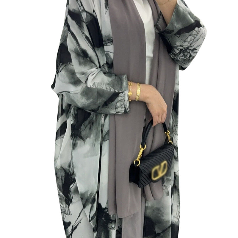 Fashionable cardigan robe