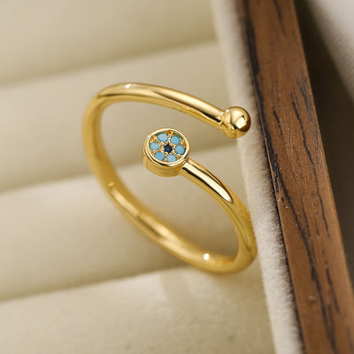 New Fashion Clear Shiny CZ Zircon Cross Evil Eye Rings For Women Girl Finger Accessories Party Jewelry Gift by Glamytek