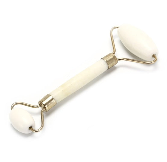 Portable practical roller for facial massage natural jade anti wrinkle face care slimming shaper care products by Glamytek