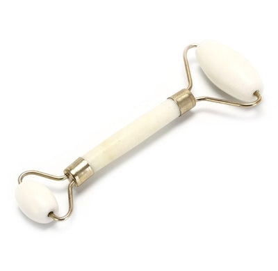 Portable practical roller for facial massage natural jade anti wrinkle face care slimming shaper care products by Glamytek