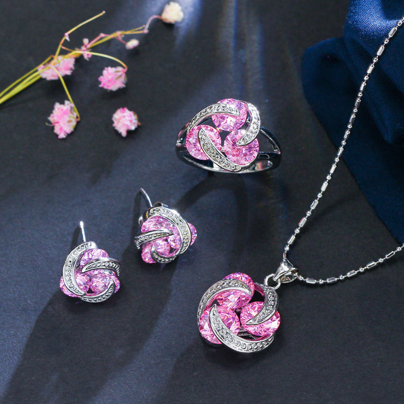 Zircon jewelry set by Glamytek