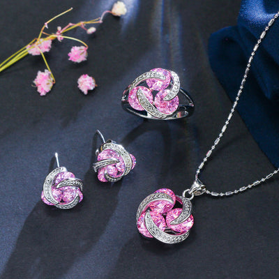 Zircon jewelry set by Glamytek