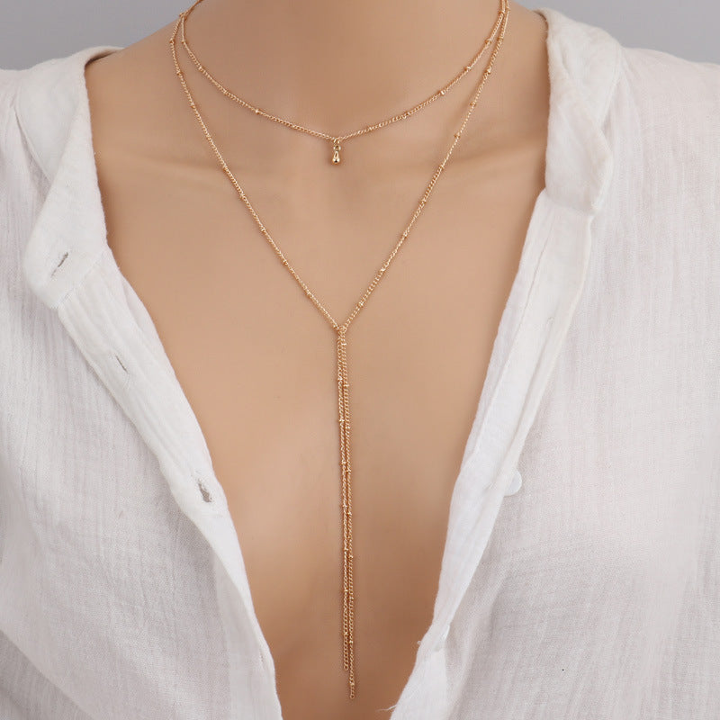 Simple necklace retro clavicle necklace by Glamytek