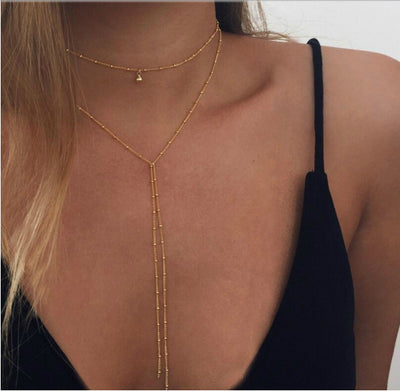 Simple necklace retro clavicle necklace by Glamytek