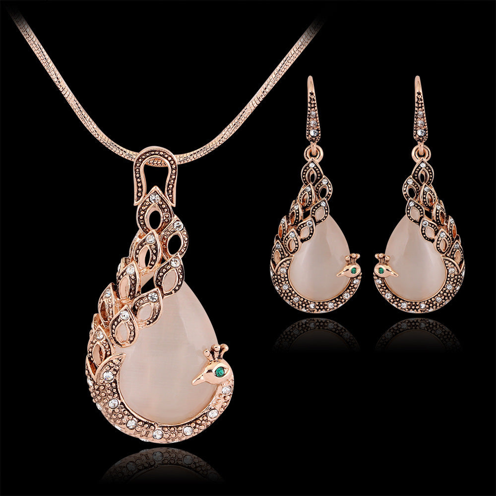 Peacock Jewelry Set by Glamytek