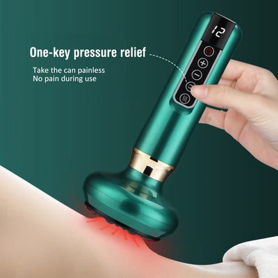 Electric Vacuum Cupping Massager For Body Anti-Cellulite Suction Cup Gua Sha Massage Body Cups Guasha Fat Burning Slimming Jars by Glamytek