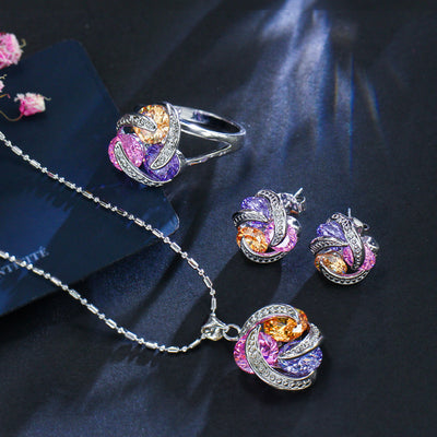 Zircon jewelry set by Glamytek