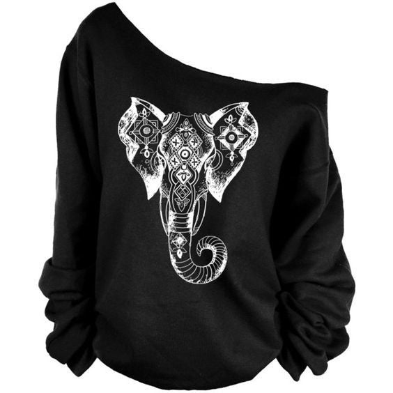 Autumn T-Shirts For Women Slash Neck Tee Shirt by Glamytek