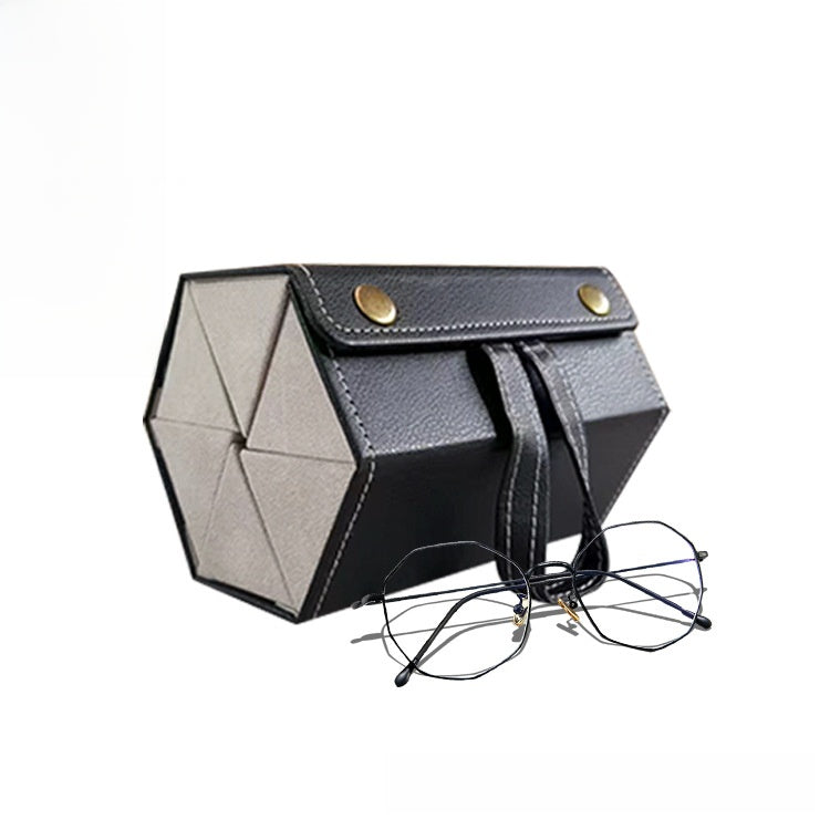 Glasses storage box with multiple compartments