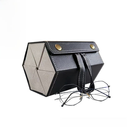 Glasses storage box with multiple compartments