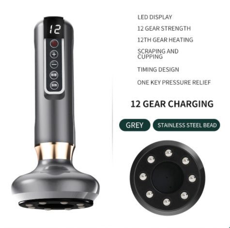 Electric Vacuum Cupping Massager For Body Anti-Cellulite Suction Cup Gua Sha Massage Body Cups Guasha Fat Burning Slimming Jars by Glamytek
