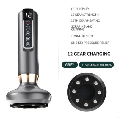 Electric Vacuum Cupping Massager For Body Anti-Cellulite Suction Cup Gua Sha Massage Body Cups Guasha Fat Burning Slimming Jars by Glamytek