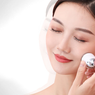 Mini Facial Massage Microcurrent Vibration Skin Tightening Massager by Glamytek
