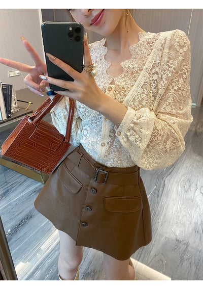 Blouses Women Classy Temperament Elegant Korean Fashion Clothing by Glamytek