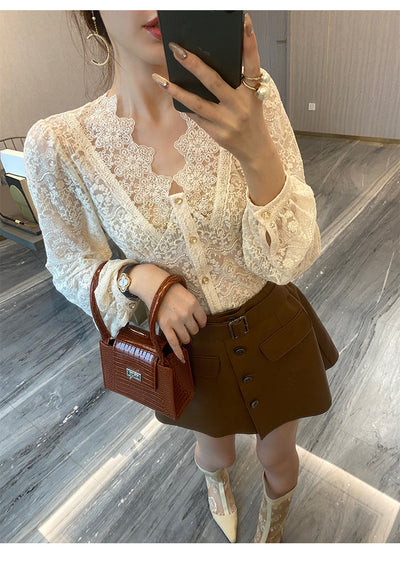 Blouses Women Classy Temperament Elegant Korean Fashion Clothing by Glamytek