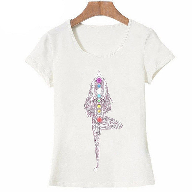 New Women T-shirts Casual Harajuku Buddha Mandala Lotus by Glamytek