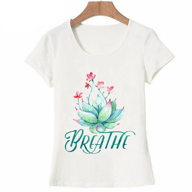 New Women T-shirts Casual Harajuku Buddha Mandala Lotus by Glamytek