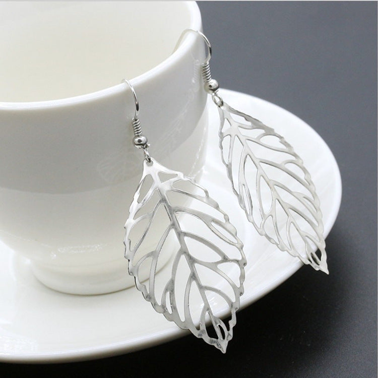 Series Metal Leaf Earrings Earrings Earrings Jewelry by Glamytek