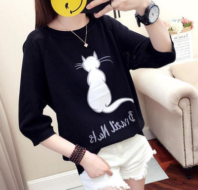 Cute Cat Tshirt by Glamytek