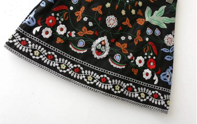 Charmma Embroidered Floral Skirts by Glamytek