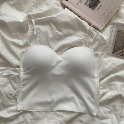 Women's silk sports bra top